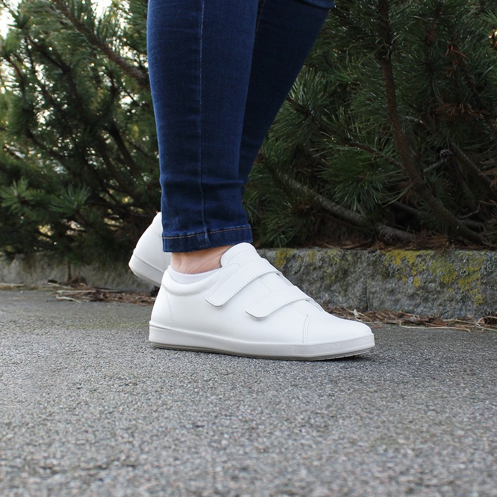 Produktbild 12 - Minfot Aveny Lædersneaker med Klettlukning Hvid