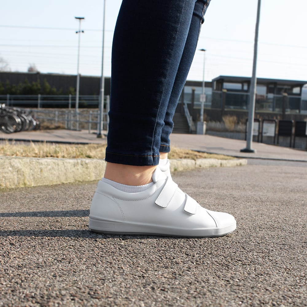 Produktbild 14 - Minfot Aveny Lædersneaker med Klettlukning Hvid