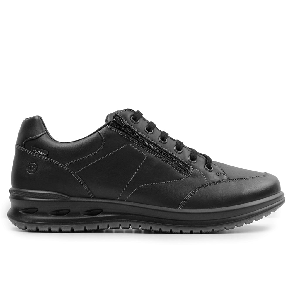 Produktbild 3 - Minfot Axe Herrskor Zip TEX Skinn Svart