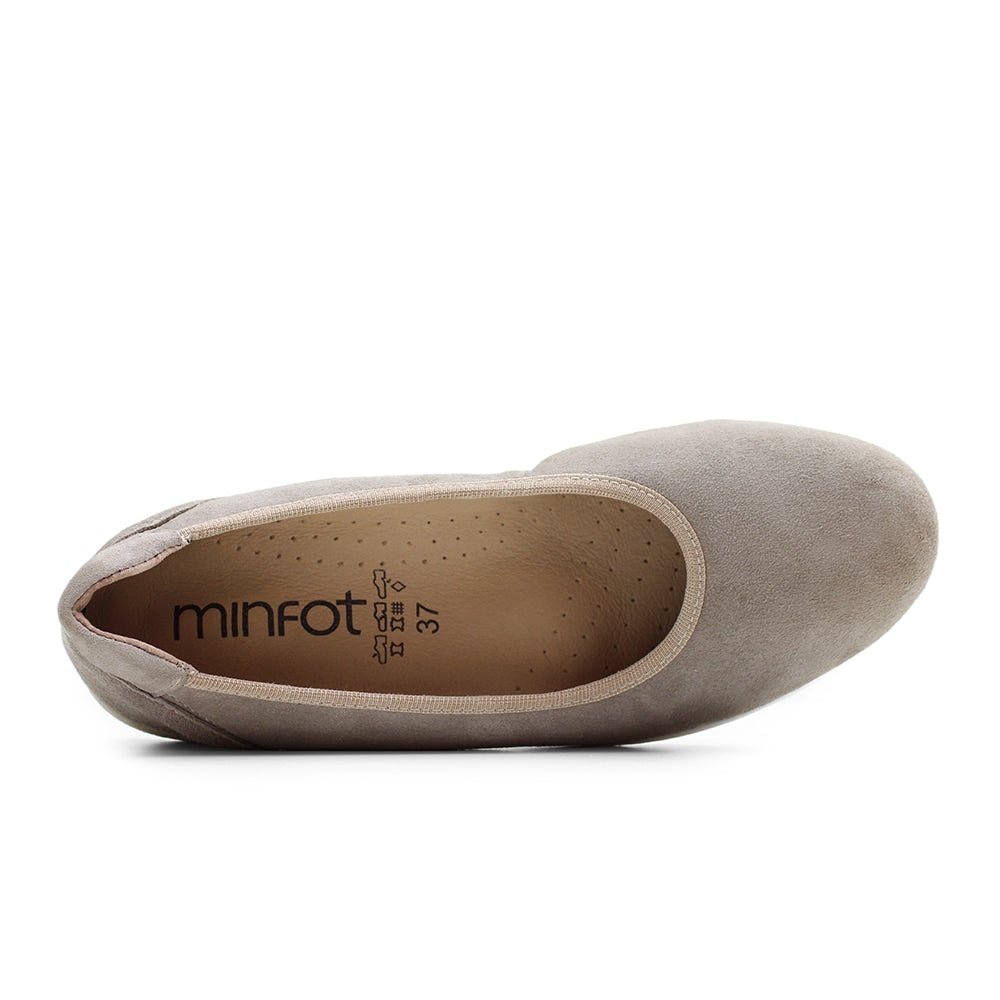 Produktbild 5 - Minfot Ballerinaskor Joyce Stretch Nubuck Stone