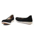 Minfot Ballerinasko Joyce Dame Stretch Nubuck Sort