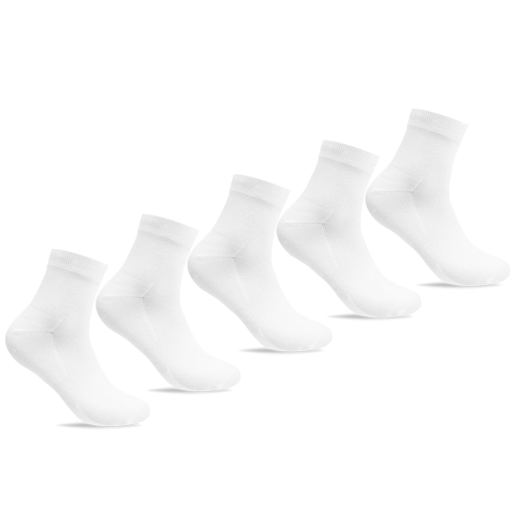Minfot Bambustrumpor Quarter Vit 5-pack