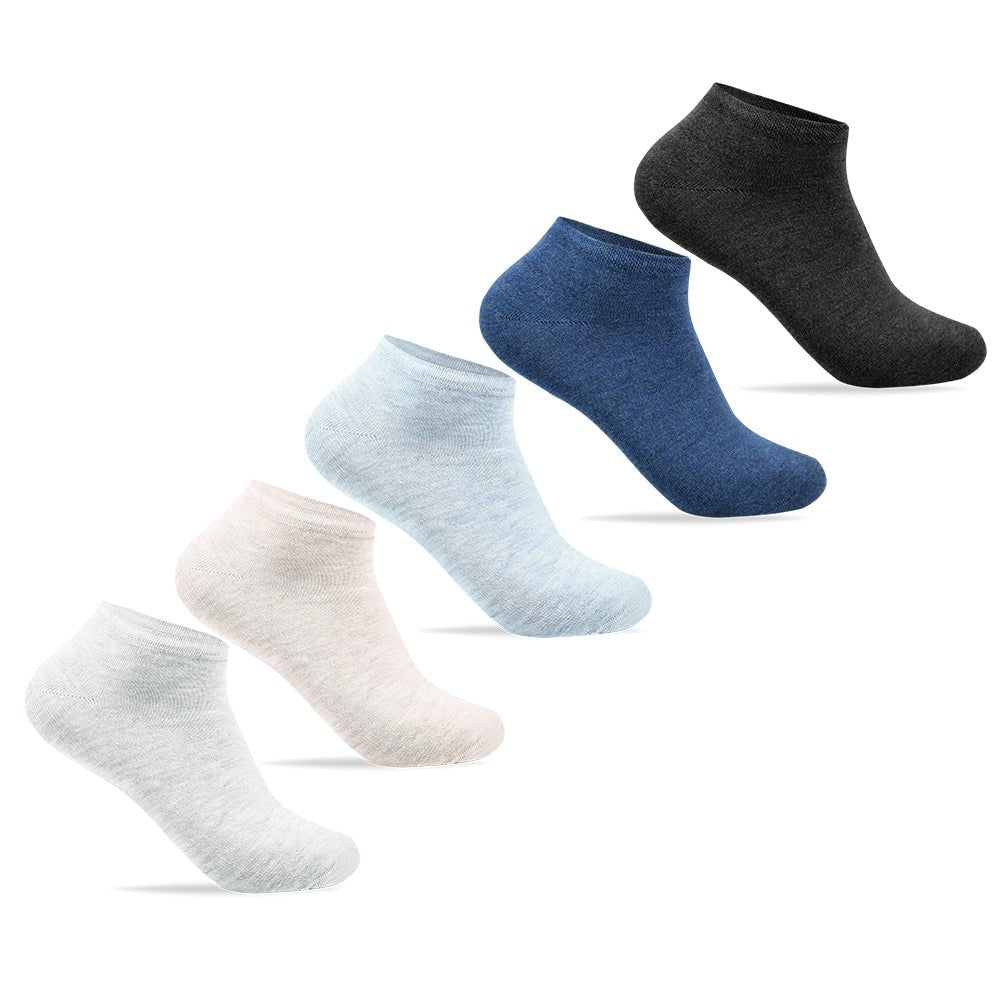 Minfot-Bambustrumpor-Sneaker-Melange-5-Pack