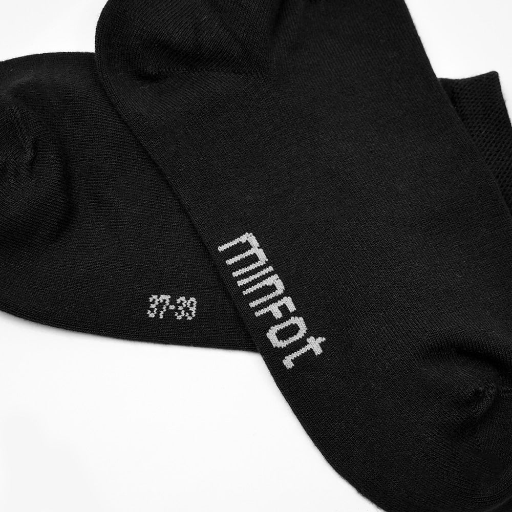 Minfot Bambusstrømper Sneaker Sensitive Sort 5-Pak