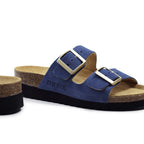 Minfot Sandaler Blød Bio Moa Ruskind Blå