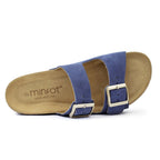 Minfot Sandaler Blød Bio Moa Ruskind Blå