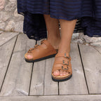Minfot Lo Sandaler Dame Bio Læder Cognac