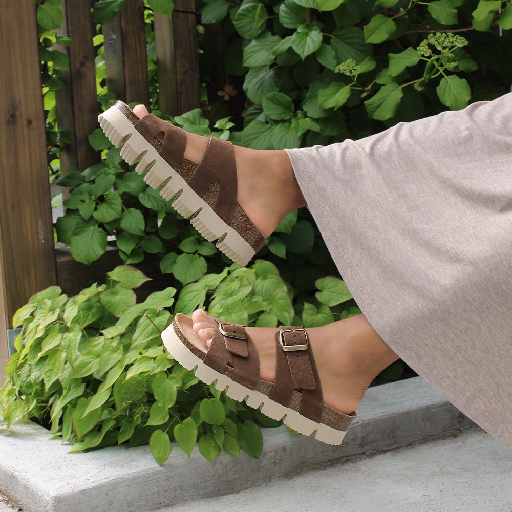 Minfot Upstep Lill Sandaler Dame Ruskind Brun