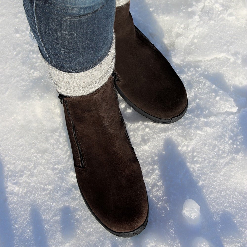 Minfot Pigsko Boden Ruskind Uld Brun