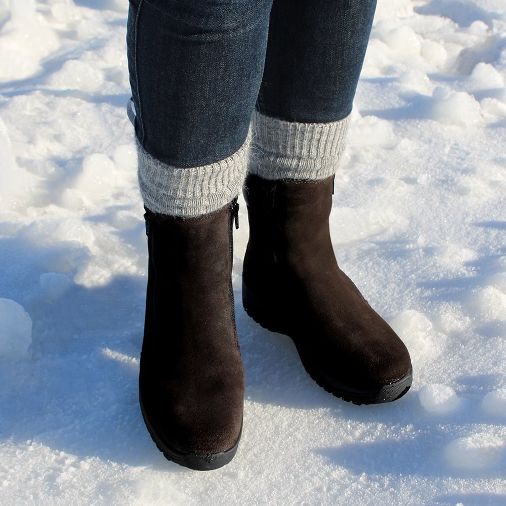 Minfot Pigsko Boden Ruskind Uld Brun