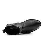 Minfot Bou Chelsea Boots med zip Stretch Læder Sort