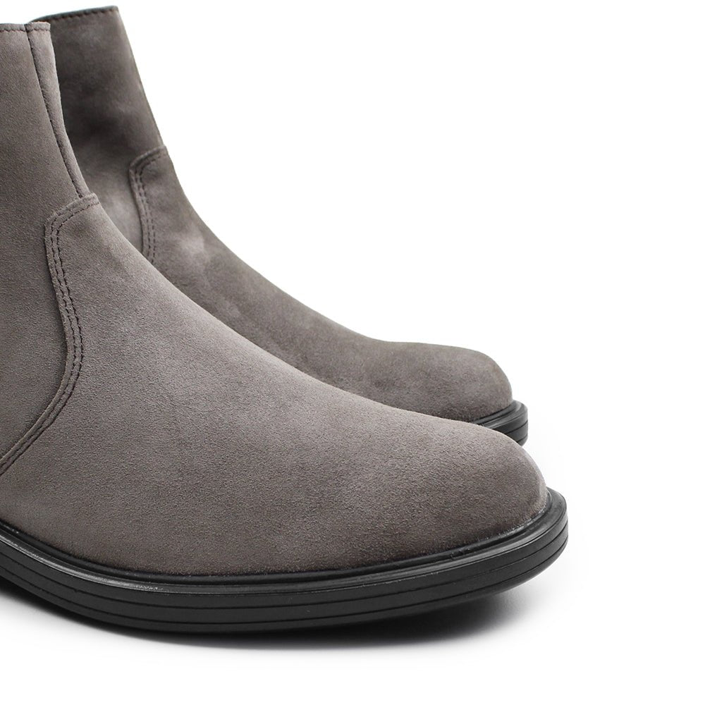 Produktbild 9 - Minfot Bou Chelsea støvler med lynlås, strækbar nubuck, stenfarvet leopardmønster
