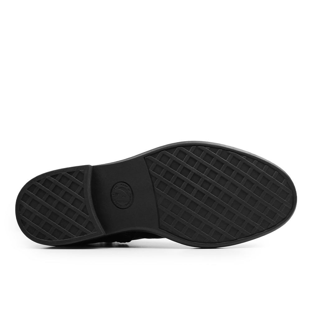 Minfot Bou Chelsea Boots med zip Stretch Læder Sort