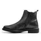 Minfot Bou Chelsea Boots med zip Stretch Læder Sort