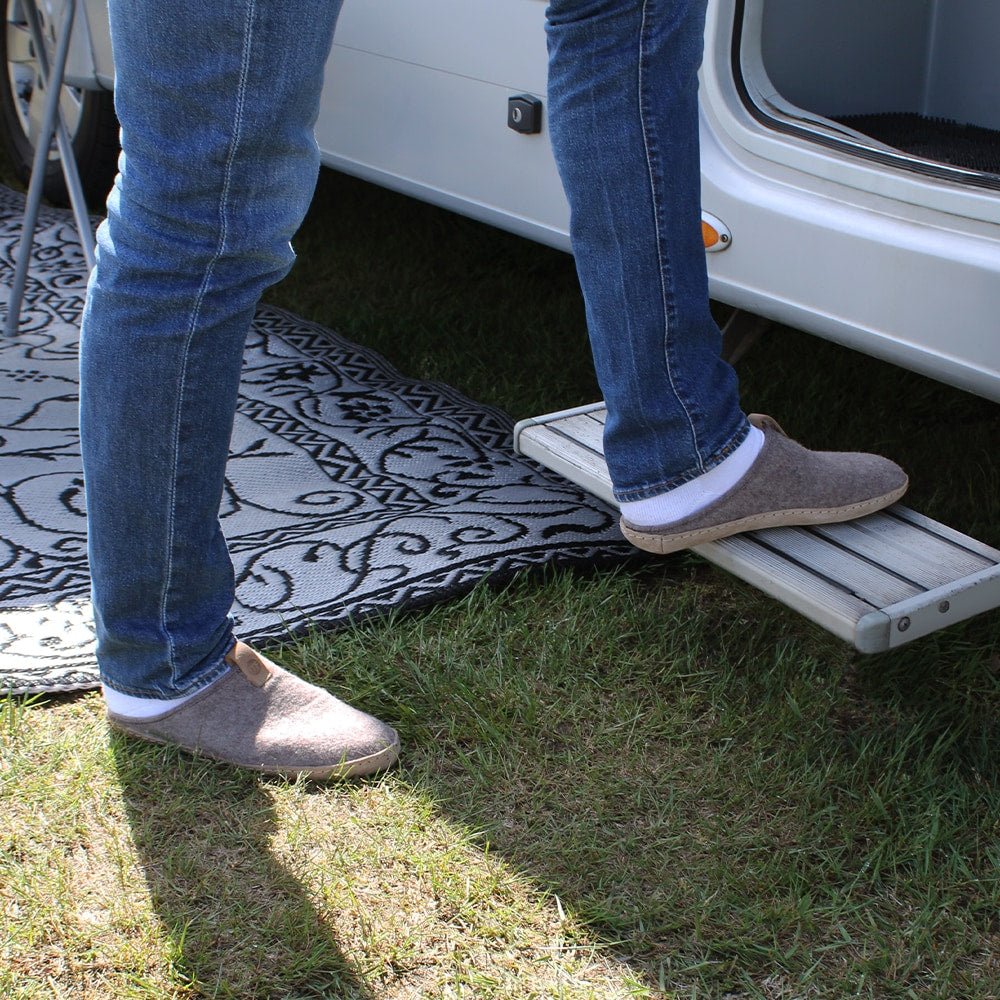 Minfot Cabin Hjemmesko Uld Unisex Brun