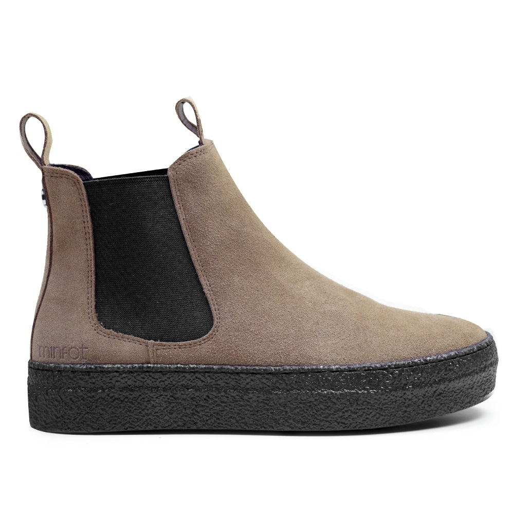 Minfot Chelsea Boots Visby Ruskind Marmotta