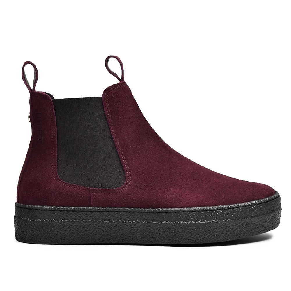 Minfot Chelsea Boots Visby Ruskind Bordeaux