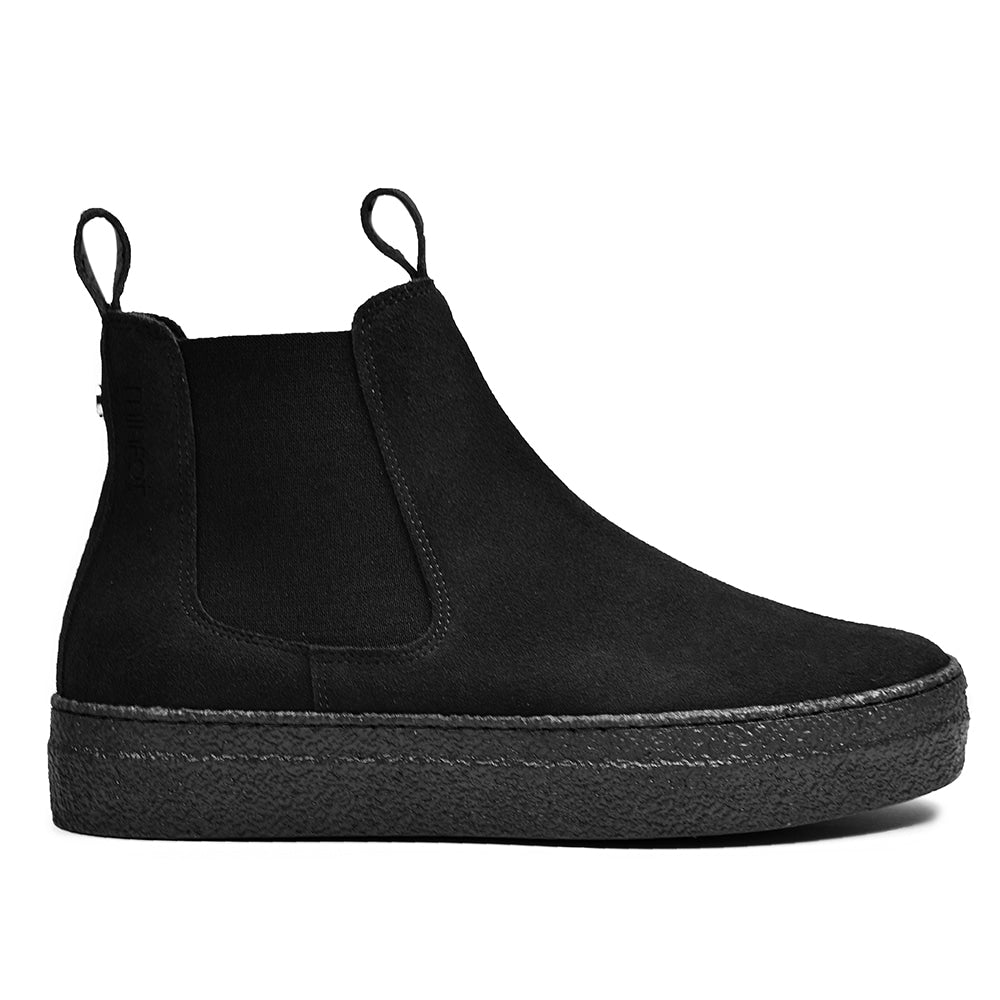 Minfot Chelsea Boots Visby Mocka Svart