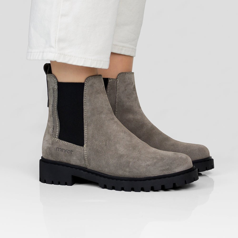 Minfot Ribe Chelsea Boots Zip Ruskind Taupe