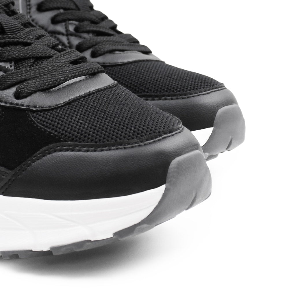 Minfot Sneaker Joy Mesh Ruskind Sort Hvid