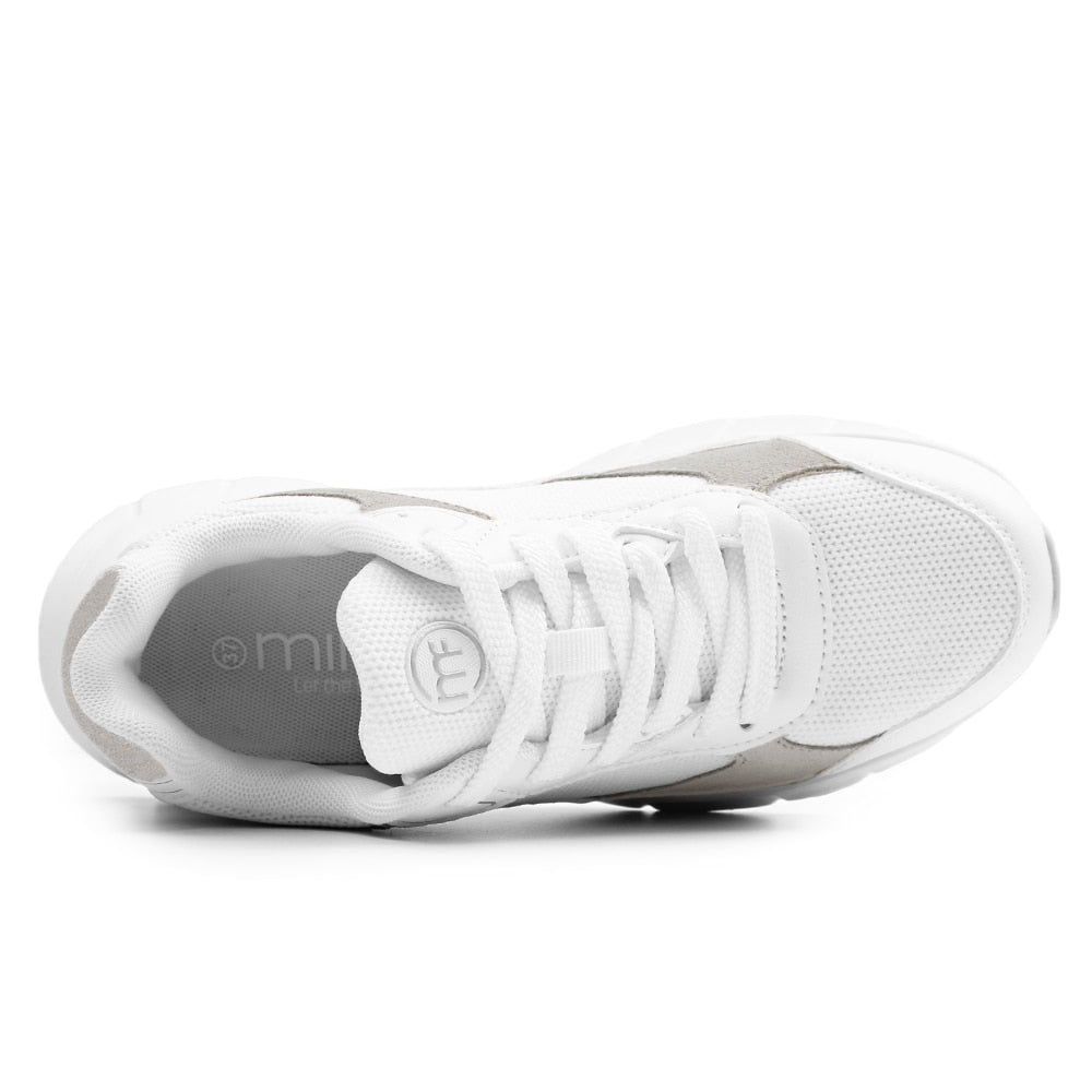 Minfot Sneaker Joy Dame Mesh Ruskind Hvid