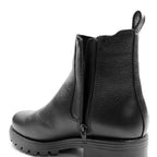 Minfot Cityspike Chelsea Pigsko Zip Læder Sort