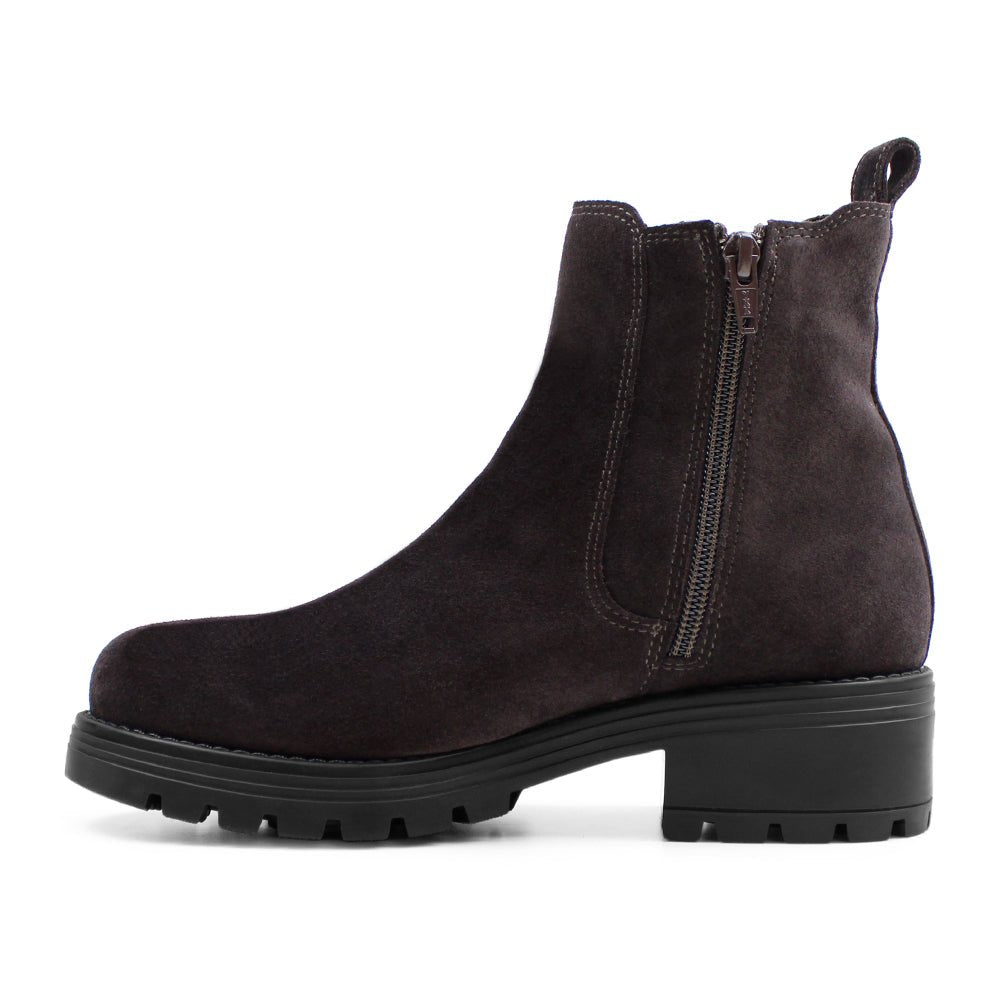 Minfot Cityspike Chelsea Pigsko Zip Ruskind Brun