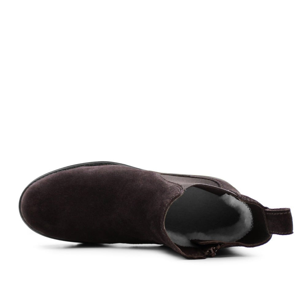Minfot Cityspike Chelsea Pigsko Zip Ruskind Brun