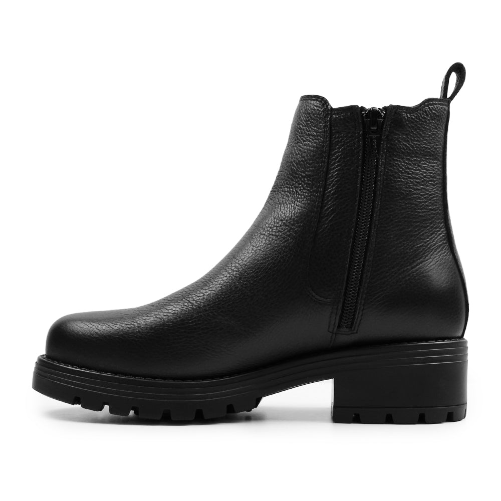 Produktbild 5 - Minfot Cityspike Chelsea Broddskor Zip Skinn Svart
