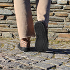 Minfot Comfort Sneakers Dame Læder Leopard Sort
