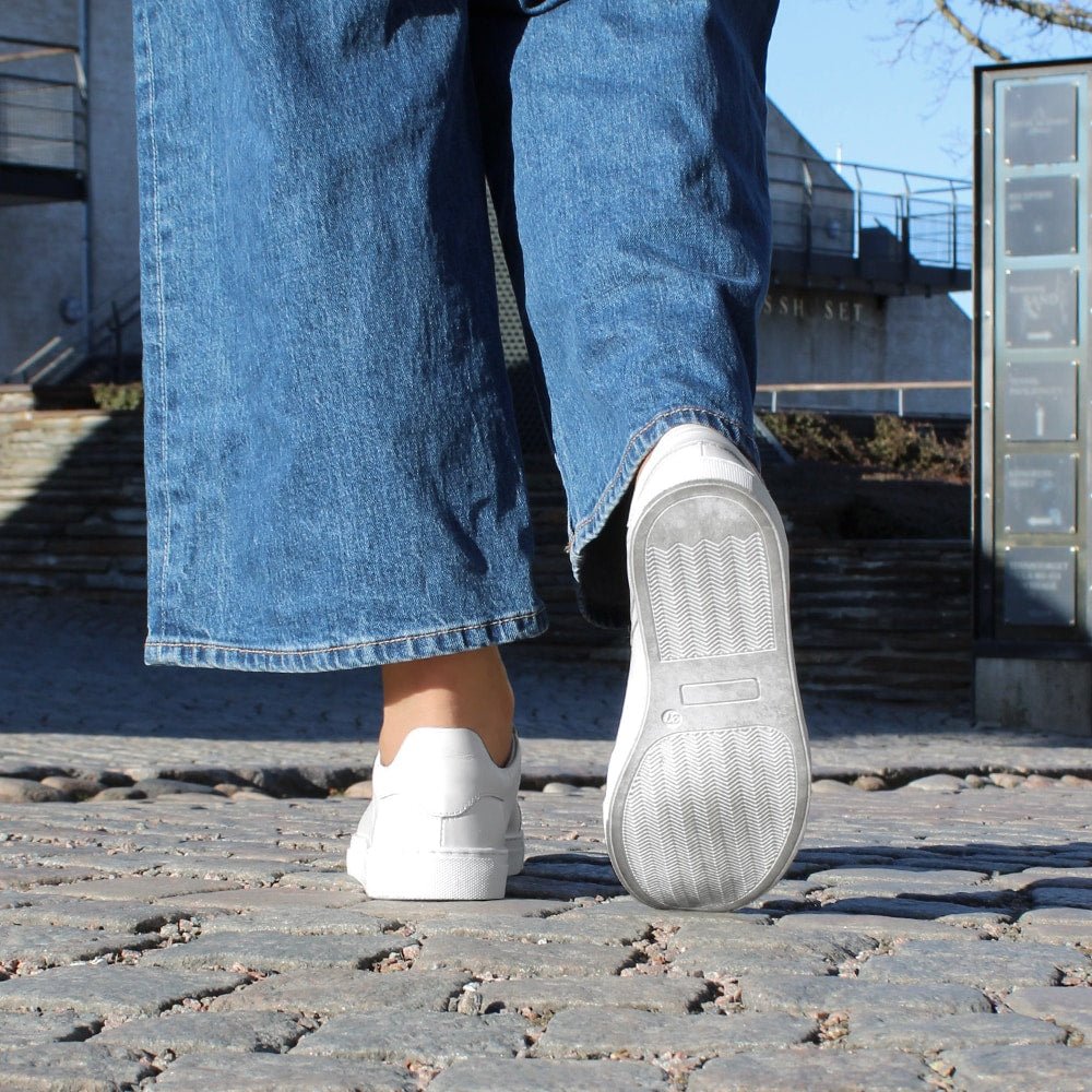 Minfot Comfort Sneakers Dame Læder Hvid