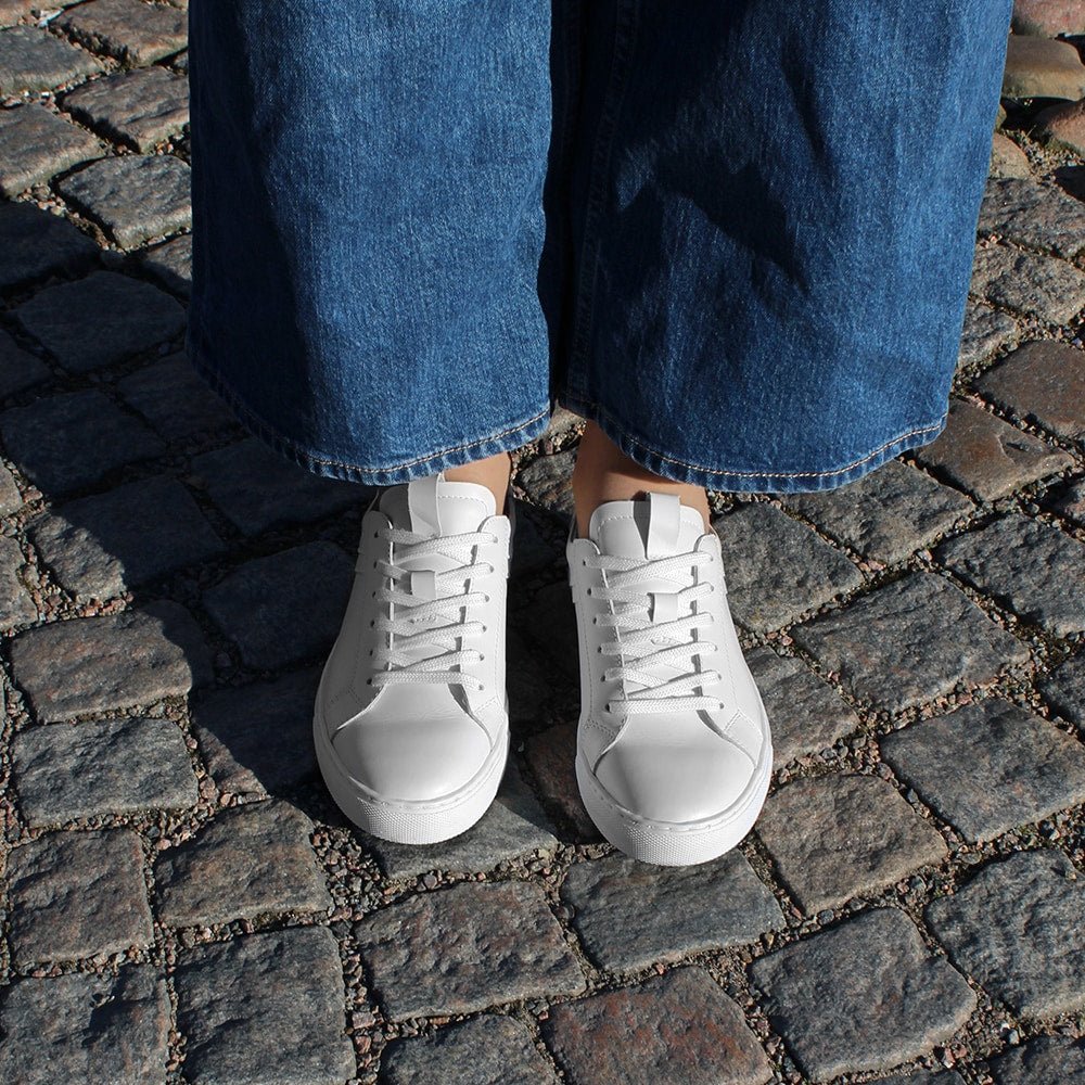 Produktbild 9 - Minfot Comfort Sneakers Skinn Vit