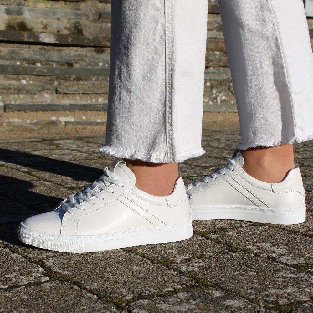 Minfot Comfort Sneakers Dame Læder Hvid