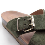 Minfot Cross Sandaler Dame Ruskind Grøn