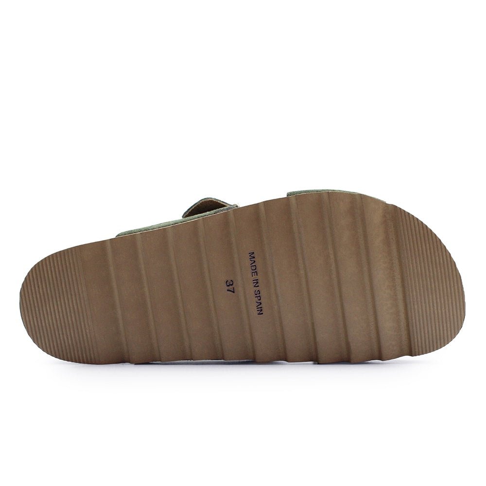 Minfot Cross Sandaler Dame Ruskind Grøn