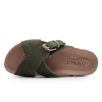 Minfot Cross Sandaler Dame Ruskind Grøn