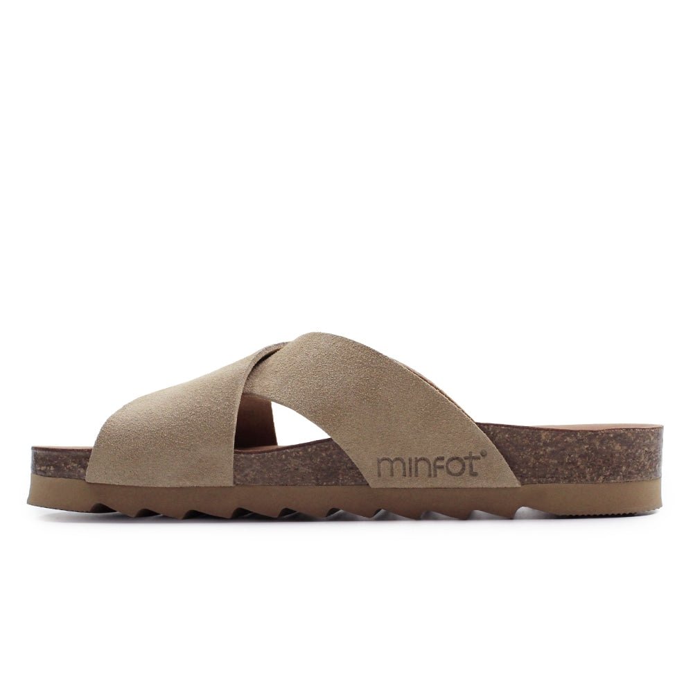 Minfot Cross Sandaler Dame Ruskind Sand