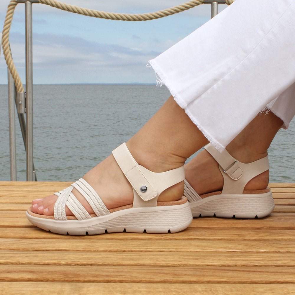 Minfot Cloudlite Nia Sandaler Dame Beige