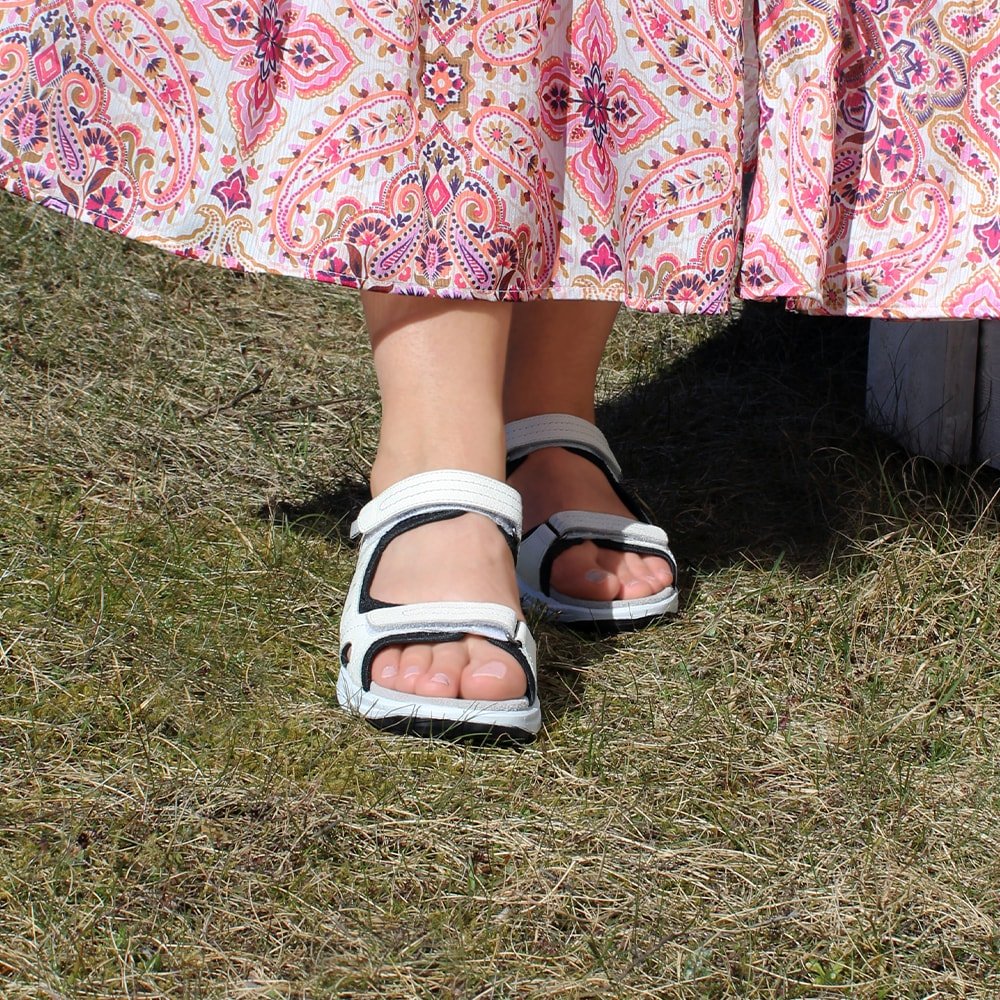 Minfot Sandaler Sandhamn Dame Læder Offwhite