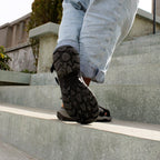 Minfot Sandhamn Sandaler Dame Nubuck Black