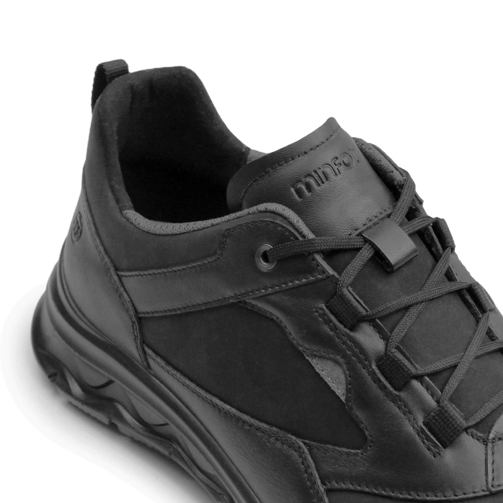 Minfot Dex Skor Herr Skinn Svart