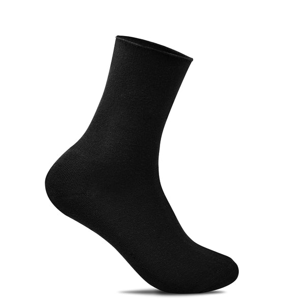Minfot Sensitive Bambusstrømper Terry Frotté Sort 1-pak
