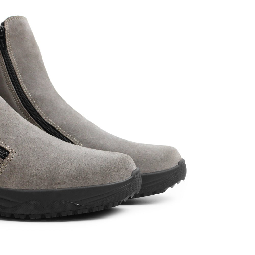 Minfot Pigsko Boden Ruskind Uld Taupe