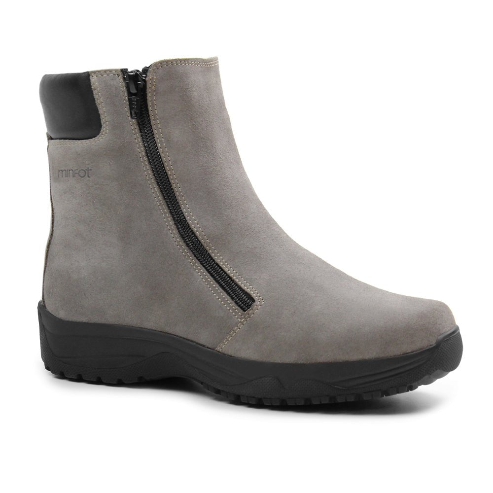 Minfot Pigsko Boden Ruskind Uld Taupe