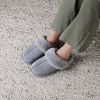 Minfot Hjemmesko Fåreskind Slip-on Duved med sål Grå