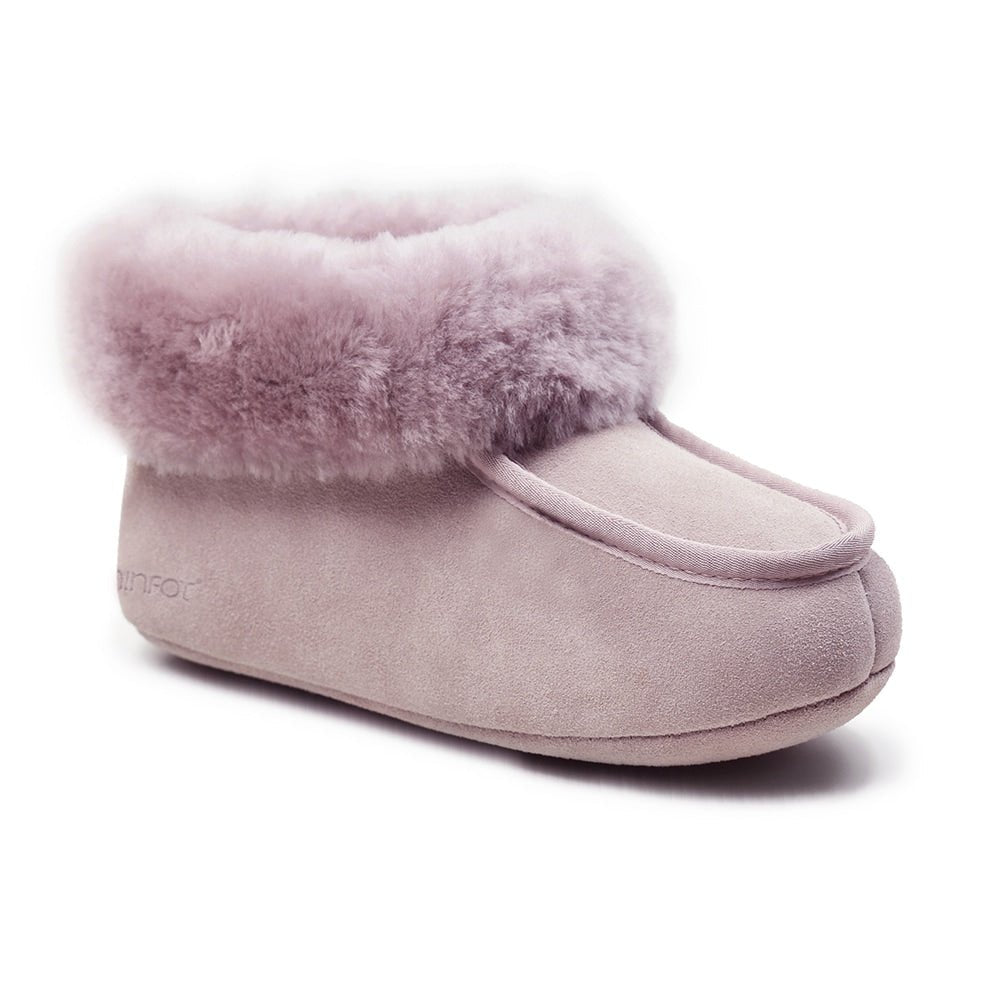 Minfot Hjemmesko Fåreskind Børn Hven Rosa