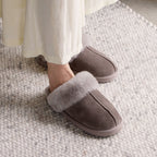 Minfot Hjemmesko Fåreskind Slip-on Duved med sål Stone
