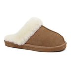 Minfot Fåreskinds Hjemmesko Slip-on Duved med såle Chestnut