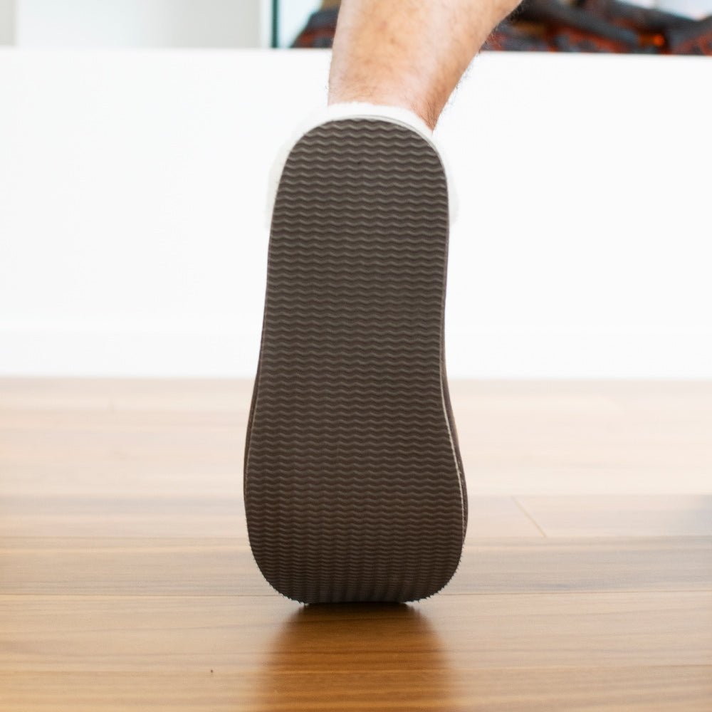 Produktbild 11 - Minfot Fårskinnstofflor Slip-on Orust med sula Waxed Stone