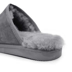 Minfot Hjemmesko Fåreskind Slip-on Orust med sål Grå